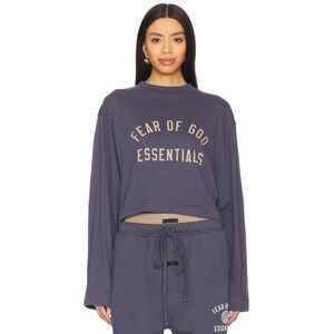 Fear Of God Essentials Cropped Long Sleeve Shirt